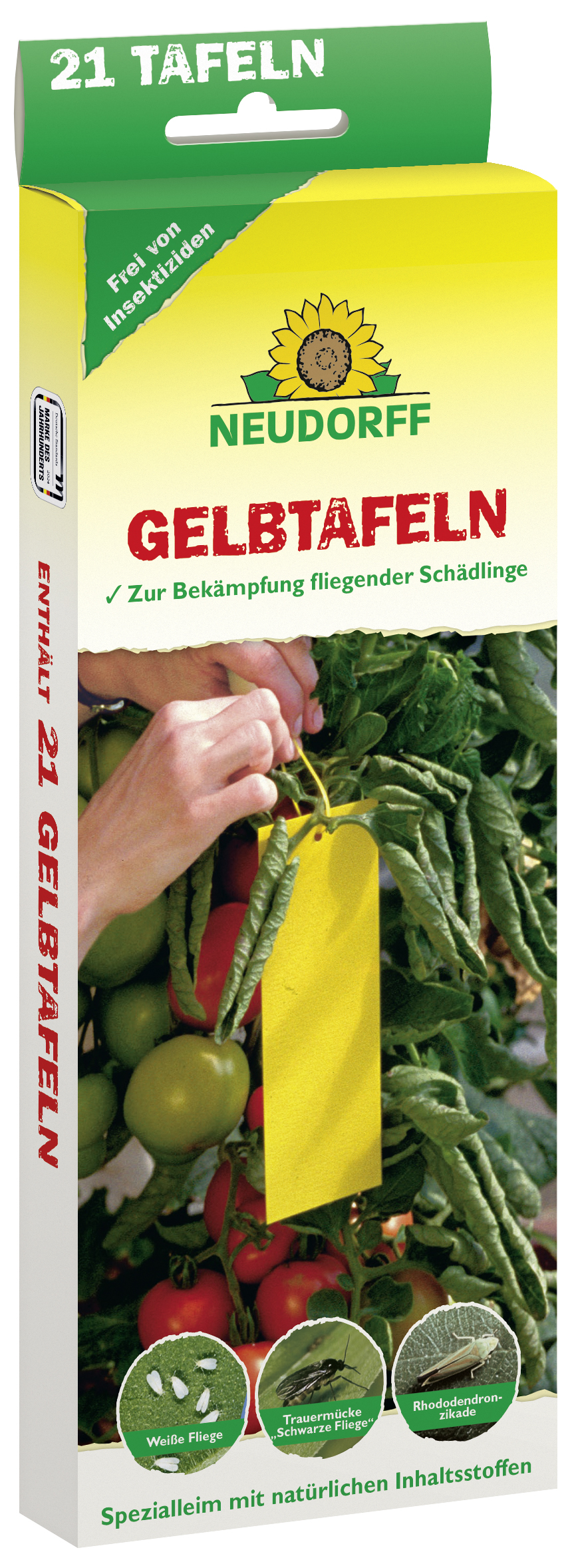 Neudorff Gelbtafeln klein 7,5x20cm 21 Stck | meingartencenter24.de -  Garten Online Shop & Weber Grill Store