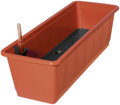 Geli Blumenkasten Aqua-Green plus 60 cm terracotta