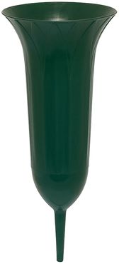 Geli Grabvase 26 cm dunkelgrün