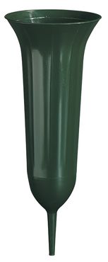 Geli Grabvase 31 cm dunkelgrün