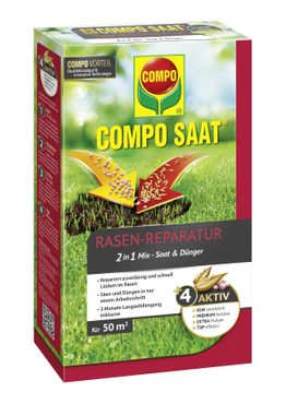 COMPO RasenReparaturMix Samen&Dünger 1,2kg für 50m²