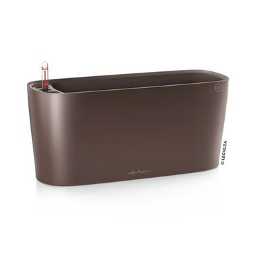 LECHUZA DELTA 20 Komplettset espresso metallic