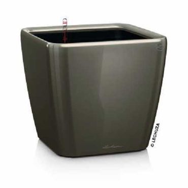 LECHUZA QUADRO Premium LS 50 Komplettset taupe hochglanz