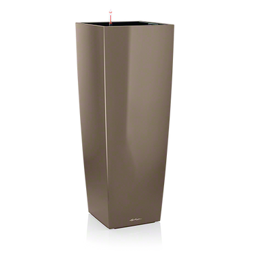 LECHUZA CUBICO Alto Premium 40 Komplettset taupe hochglanz