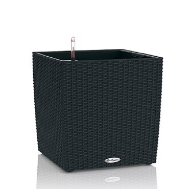 LECHUZA CUBE Cottage 50 Komplettset graphitschwarz
