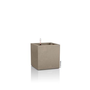 LECHUZA CANTO Stone 40 low Komplettset sandbeige