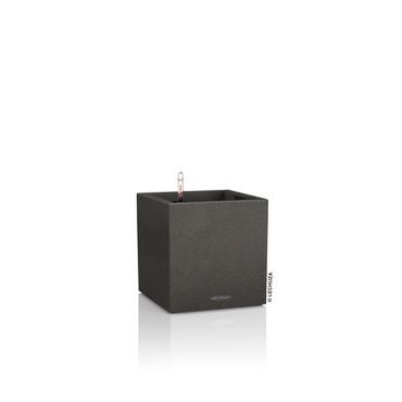 LECHUZA CANTO Stone 40 low Komplettset graphit schwarz