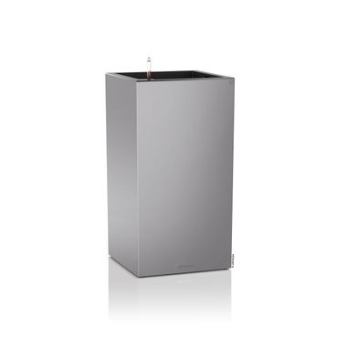LECHUZA CANTO Premium 40 high Komplettset silber metallic