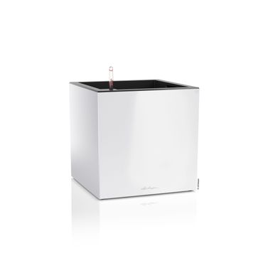 LECHUZA CANTO Premium 40 low Komplettset weiß hochglanz