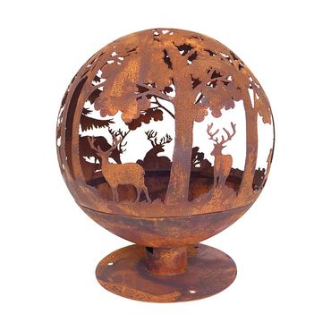 Esschert Feuerball laser cut Rost