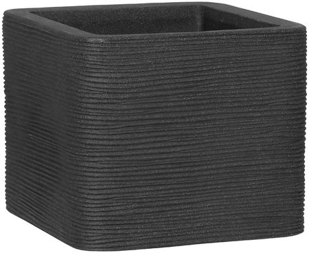 Geli Kubus Rille quadratisch 40 cm anthrazit