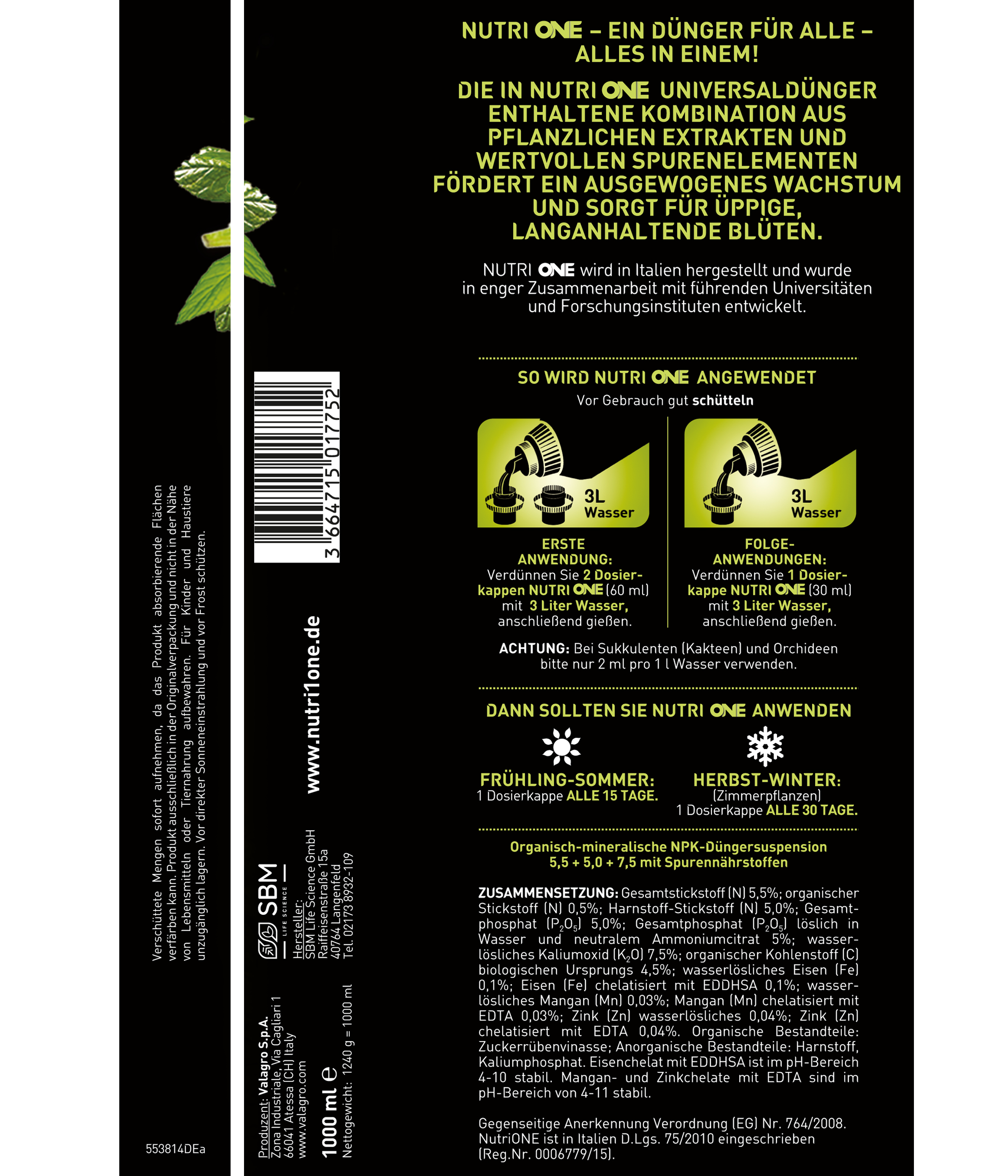Paket] Nutri ONE Universal-Dnger 1l | meingartencenter24.de - Garten  Online Shop & Weber Grill Store