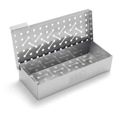 Weber Räucher Box Universal, Edelstahl für alle Gasgrills ab Weber Q 200/2000-Serie
