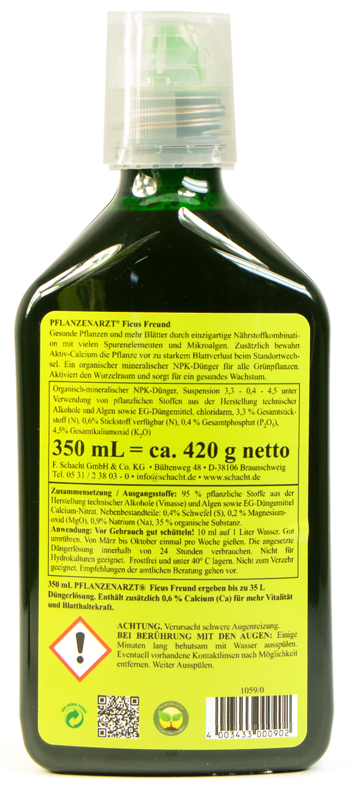 PFLANZENARZT Ficus Freund 350ml | meingartencenter24.de - Garten Online  Shop & Weber Grill Store