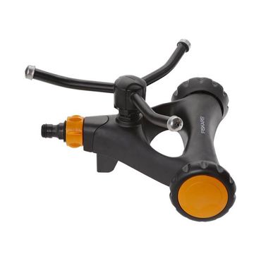 Fiskars Wirbelsprinkler, Metall mit Rädern