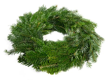 Adventskranz Nordmann, rund gebunden, Ø außen 35-40cm