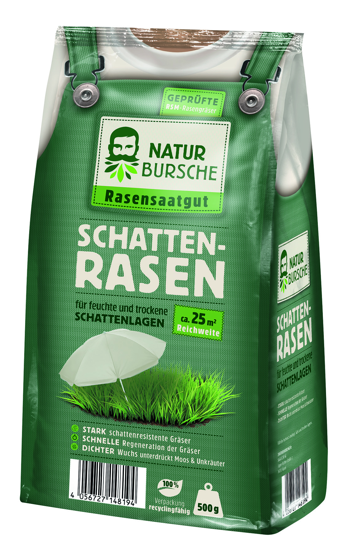 Naturbursche Schattenrasen 500g | meingartencenter24.de - Garten Online  Shop & Weber Grill Store