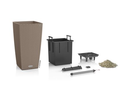 LECHUZA CUBICO Cottage 30 Komplettset sandbraun