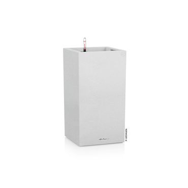 LECHUZA CANTO Stone 40 high Komplettset quarzweiß