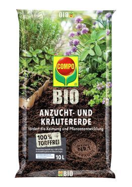 COMPO BIO Anzucht- und Kräutererde torffrei 10l