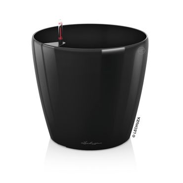 LECHUZA CLASSICO Premium 60 Komplettset schwarz hochglanz