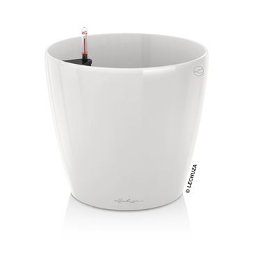 LECHUZA CLASSICO Premium 70 Komplettset weiß hochglanz