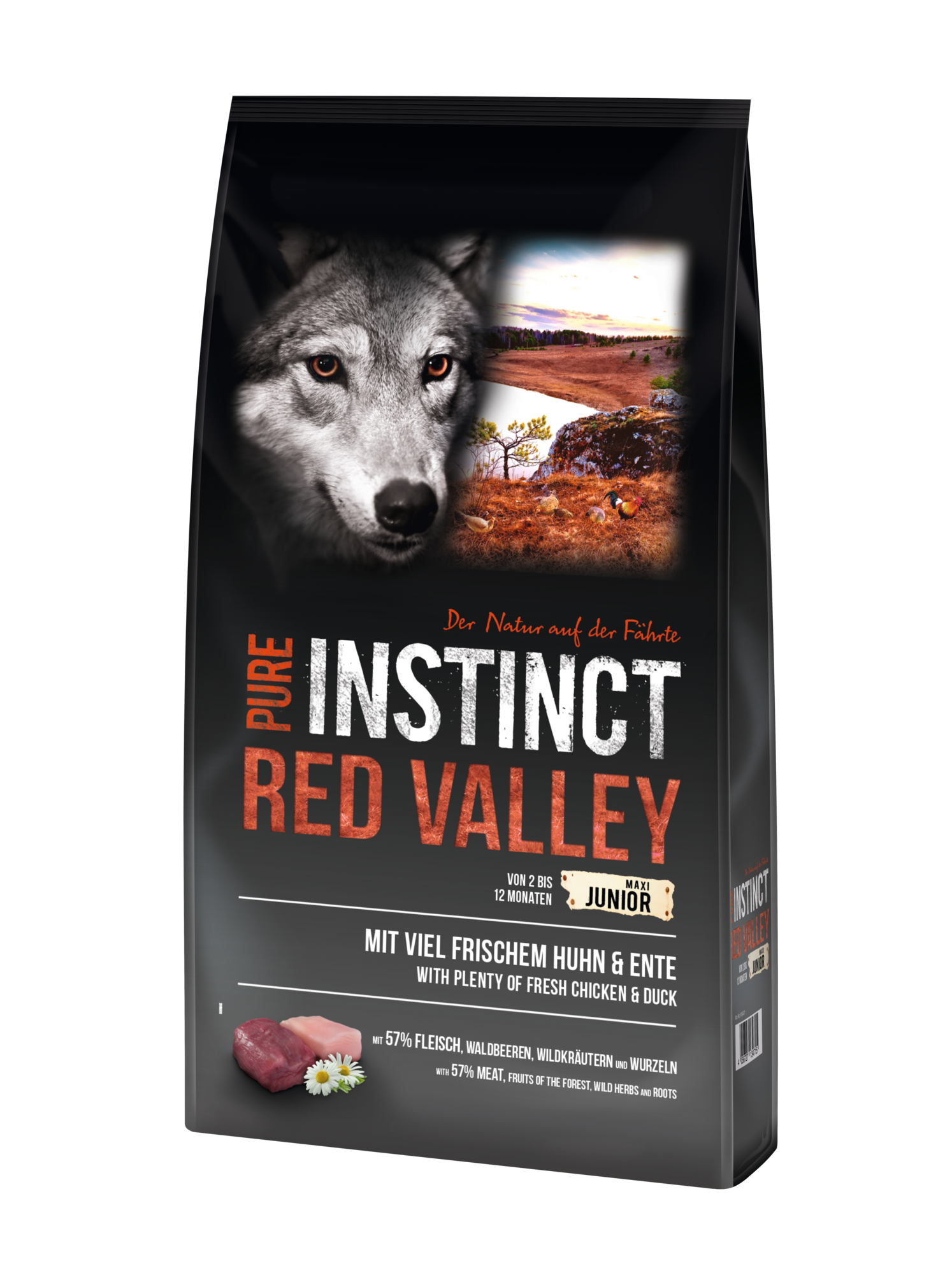 PURE INSTINCT 12kg MAXI Junior Red Valley mit Huhn & Ente |  meingartencenter24.de - Garten Online Shop & Weber Grill Store