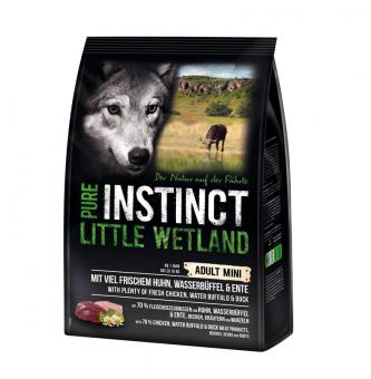 PURE INSTINCT 1kg MINI Little Wetland mit Huhn, Wasserbüffel & Ente