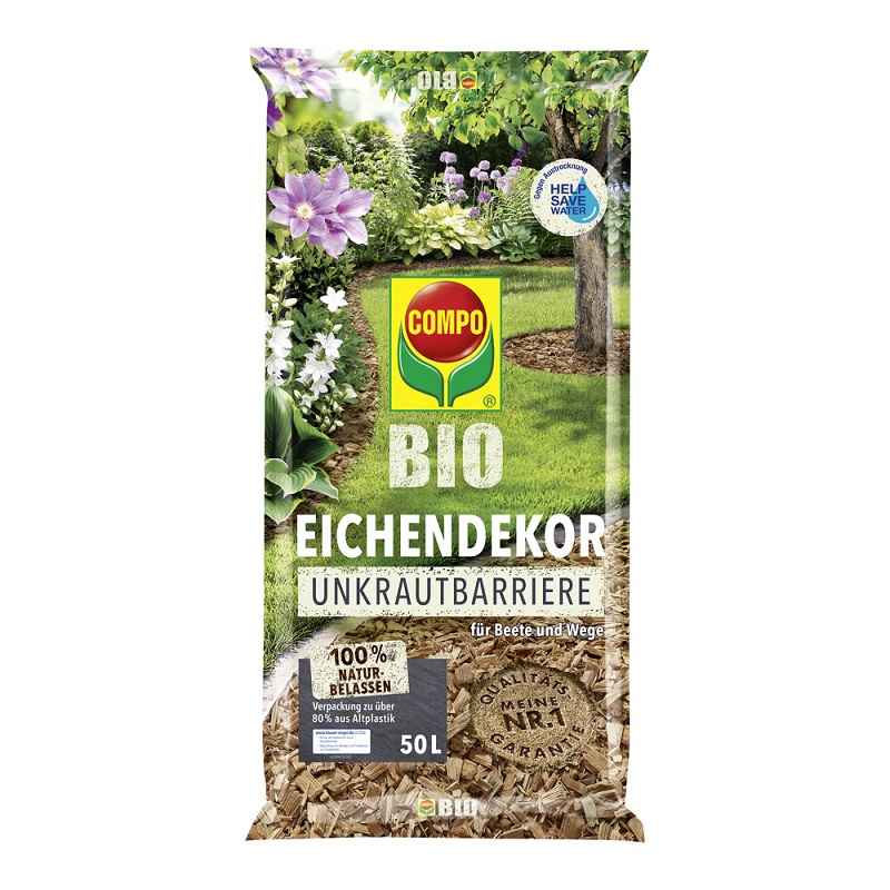 COMPO BIO Eichendekor + Unkrautbarriere 50l | meingartencenter24.de -  Garten Online Shop & Weber Grill Store