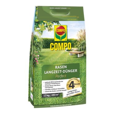 COMPO Rasen Langzeit-Dünger Perfect 12kg für 480m²