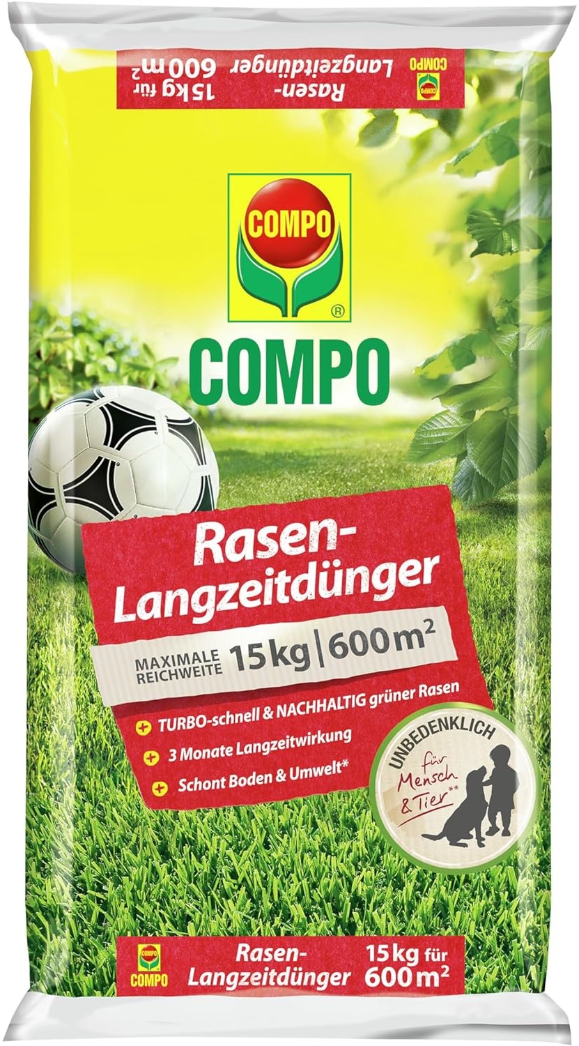 COMPO Rasen-Langzeitdnger 15kg fr 600m | meingartencenter24.de - Garten  Online Shop & Weber Grill Store