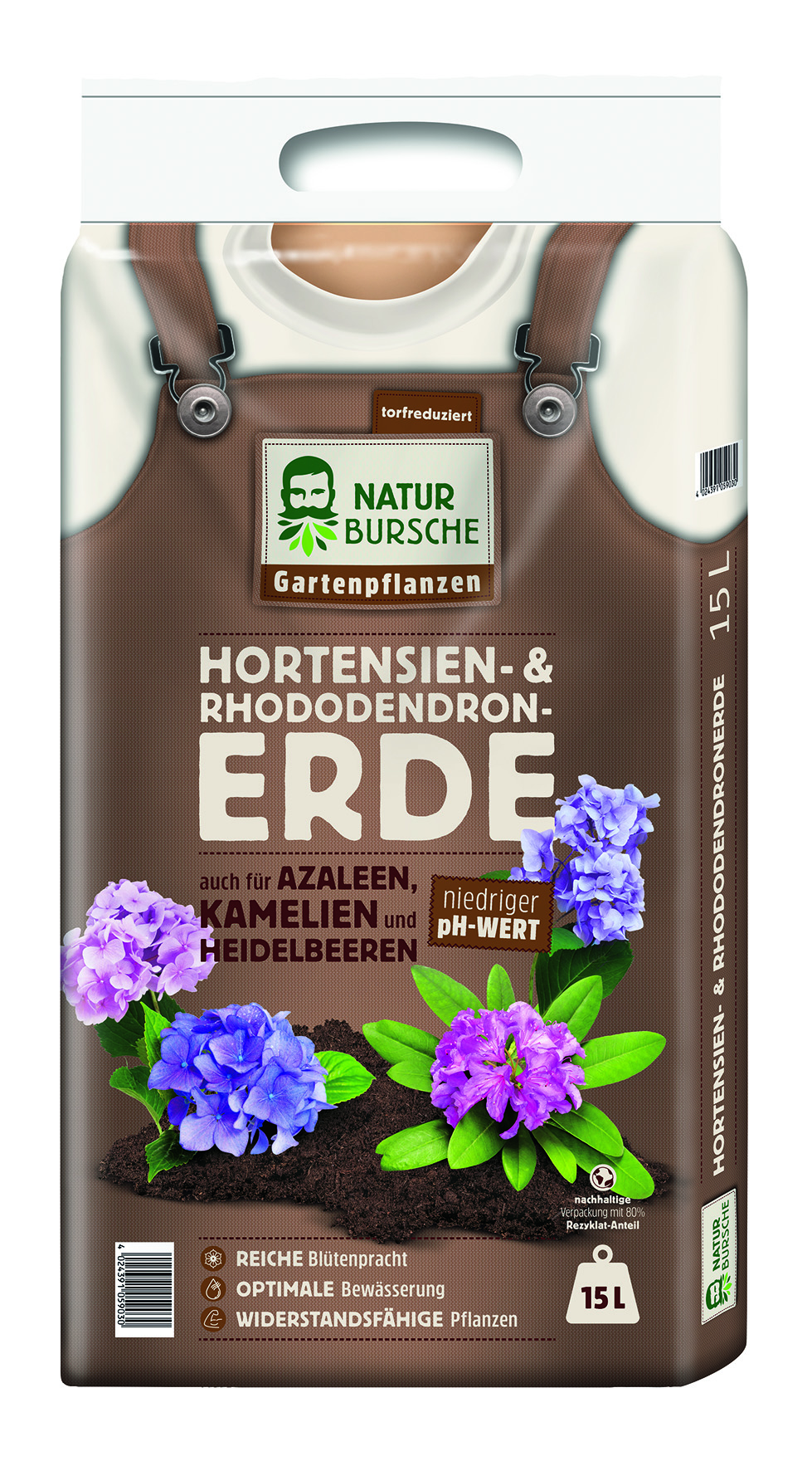 Naturbursche Hortensien- und Rhododendronerde 15l | meingartencenter24.de -  Garten Online Shop & Weber Grill Store