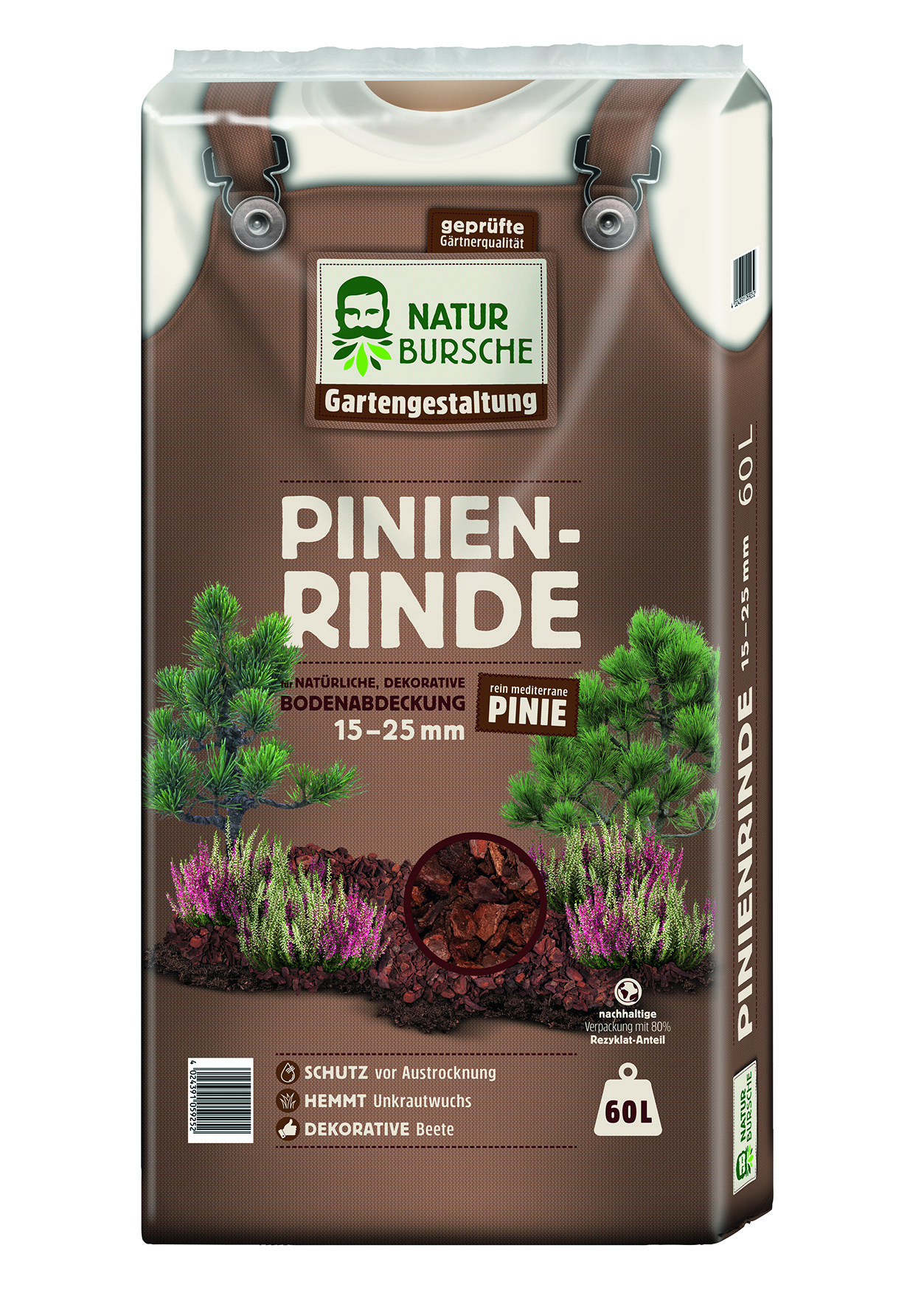 Naturbursche Pinienrinde 15-25mm 60l | meingartencenter24.de - Garten  Online Shop & Weber Grill Store
