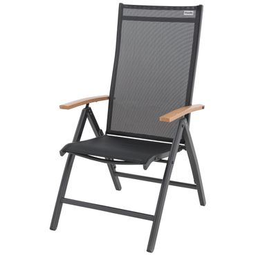 Doppler Klappsessel EXPERT 75x60x110cm Holzoptik anthrazit/schwarz