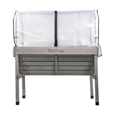 mgc24 Hochbeet VegTrug Klassik mit Haube 117x76x134cm grau