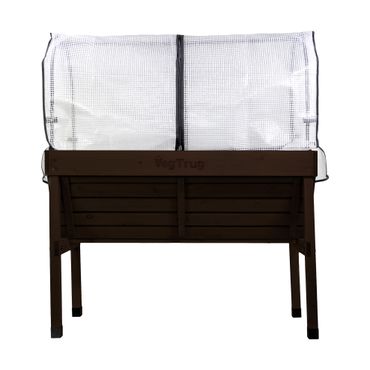 mgc24 Hochbeet VegTrug Klassik mit Haube 117x76x134cm braun