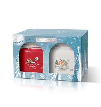 Yankee Candle Geschenkset mit 2 mittelgroßen Signature Kerzen im Glas