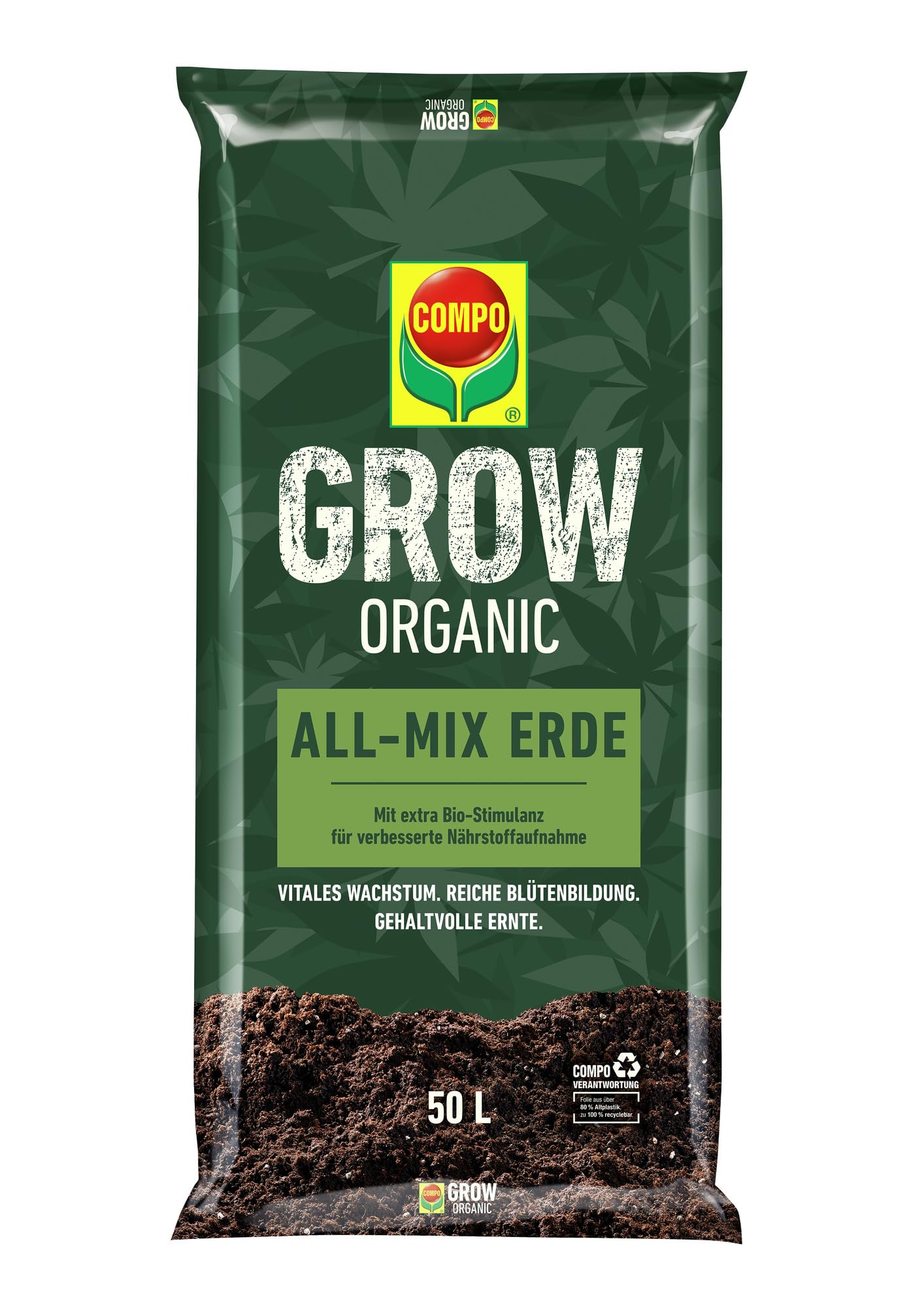 COMPO GROW Organic All-Mix Erde 50l | meingartencenter24.de - Garten Online  Shop & Weber Grill Store