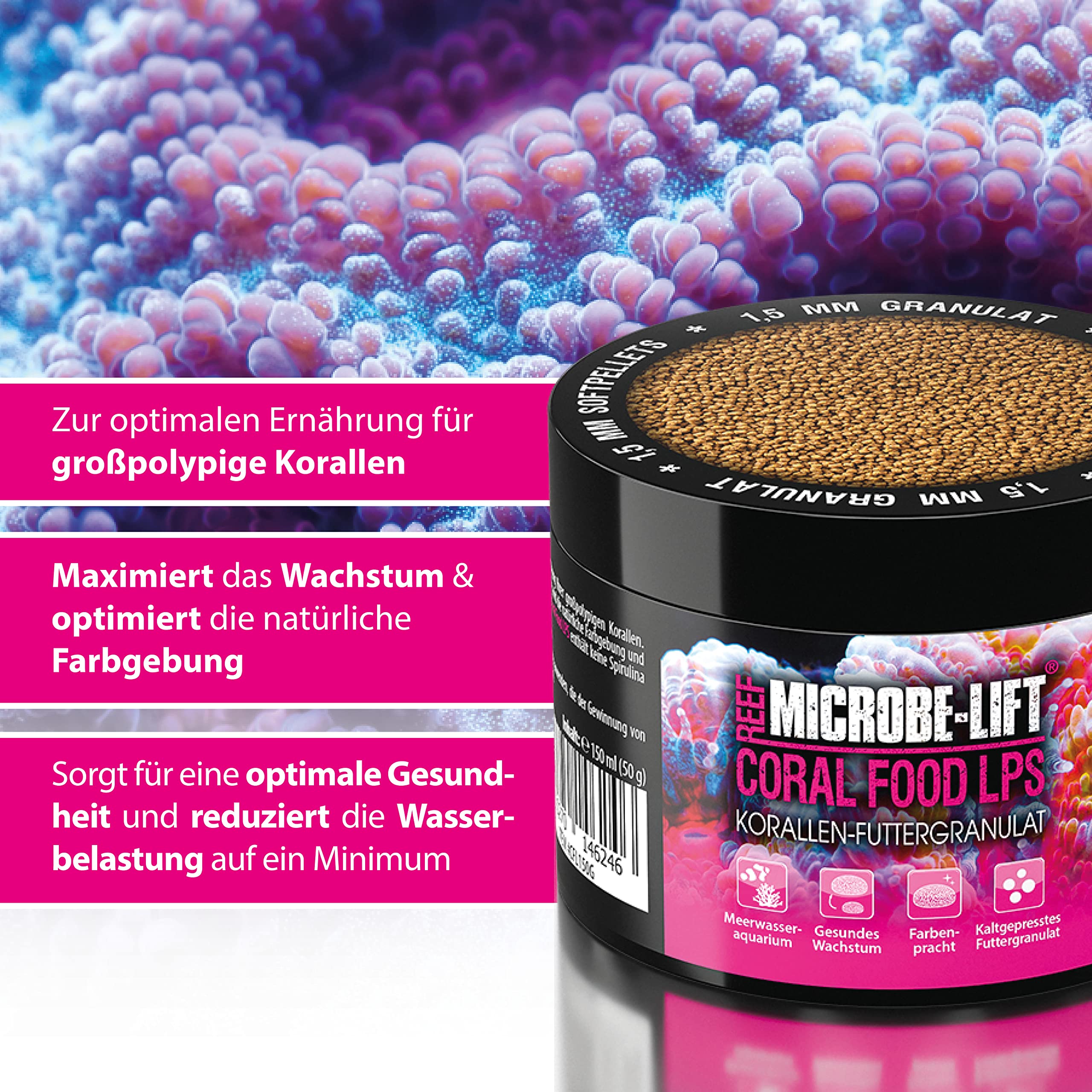 Cibo Per Coralli LPS Microbe-Lift - Granulato 150ml Per Acquario Marino - Foto 9