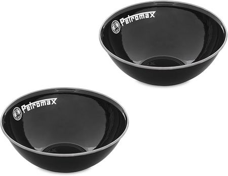 Petromax Emaille Schalen schwarz 2 Stück (1 Liter)