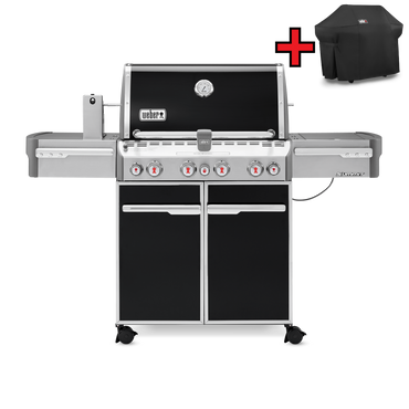 Weber Summit E-470 GBS Gasgrill Black inkl. Abdeckhaube ist im Preis enthalten