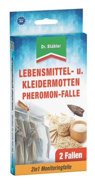 Dr. Stähler Lebensmittel- und Kleidermotten Pheromon-Falle 2 Stück