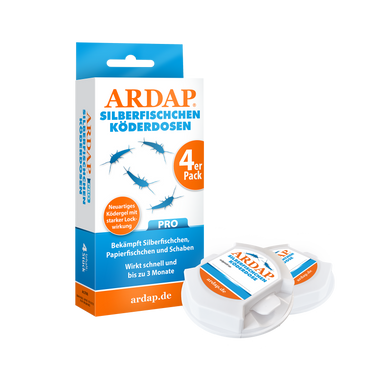 ARDAP Pro Silberfisch-Köderdose 4 Stück