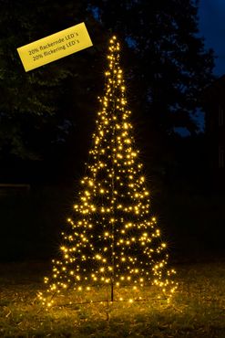 Galaxy LED-Tannenbaum 600cm mit 1200 warmweißen und blinkende LEDs mit Timer