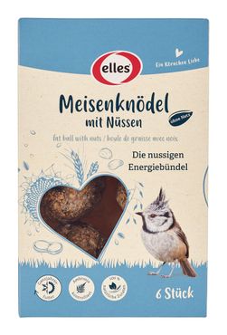 elles Meisenknödel 6 Stück ohne Netz mit Nüssen