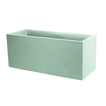 mgc24 Blumenkasten rechteckig - 99,5 x 39,5 x 43,5 cm - 98 L - Basaltoptik mandelgrün