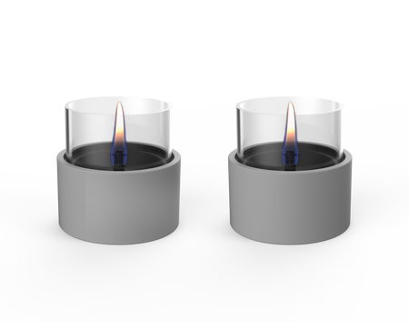 Tenderflame Tischfeuer Breeze 10 Grey (Doppelpack)