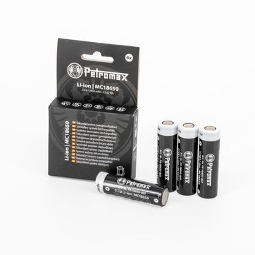 Petromax Lithium-Ionen Akkus 18650 (aufladbar) 4er-Set