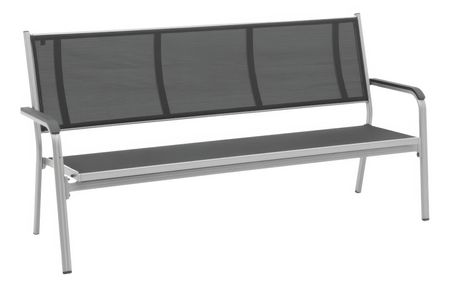 Kettler BASIC PLUS 3er Bank silber/anthrazit 191 × 67 × 97 cm