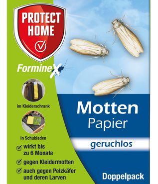Protect Home FormineX Mottenpapier 2 Streifen á 10 Blätter